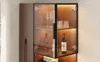 Vitrinenschrank 70×38×160 cm mit Ausziehregal – Produktbild-Vorschau 16
