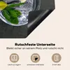 KitchenYeah© Herdabdeckplatte Cocktail - Glas - Zitrone , Produktbild-Vorschau 5
