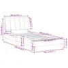CLORIS Bettgestell mit Kopfteil Dunkelgrün 100x200 cm Samt Produktbild-Vorschau 12