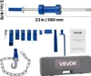 A set of tools for car body repair, including a slide hammer, various attachments, a chain with a hook, and a storage case. Podgląd zdjęcia produktu