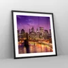 Gerahmtes Poster - Schwarzer Rahmen - New york nacht Produktbild-Vorschau 8
