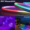 Neon LED Strip RGBIC Smart Silikon,5M Led Streifen IP67 Produktbild-Vorschau 5