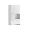 Vitrine Family – Regalschrank – Weiß Hochglanz – 90 cm – Produktbild-Vorschau 1