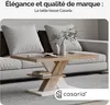 CASARIA® Table basse blanc chêne 90x60x45cm Table de salon Voir les images du produit 5