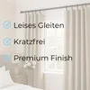 100 Stück Metall Gardinenringe mit Clips Farbe Schwarz Matt Produktbild-Vorschau 5