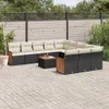 The Living Store 12-tlg. Garten-Sofagarnitur mit Kissen Produktbild-Vorschau 2