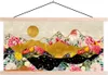 MuchoWow® Textilposter Gold - Blumen - Druck - Abstrakt - Produktbild-Vorschau 1