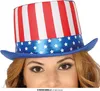 Amerika Top Hat Patriots Accessory Carnival Red Blue Stars Náhled obrázku produktu 10