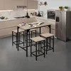 tectake® Bartisch-Set Edinburgh 5-teilig mit Produktbild-Vorschau 9