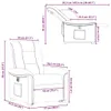 vidaXL Relaxsessel mit Aufstehhilfe Elektrisch Dunkelbraun Produktbild-Vorschau 7