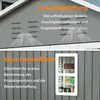 GIHAUVIA Metall Geräteschuppen Gerätehaus mit Fenster Produktbild-Vorschau 5