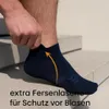6 Paar Sport-Sneaker Socken mit Fersenlasche, Mix1/43-46 Produktbild-Vorschau 3