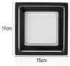 LED Außenwandleuchte Schwarz, 17x15cm Produktbild-Vorschau 3