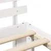 Bettrahmen mit Kopfteil Weiß 160 x 200 cm Massives Produktbild-Vorschau 8