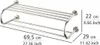 WENKO Wand Regal Bad Ablage Edelstahl Handtuch Halter Produktbild-Vorschau 3