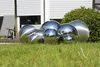 Edelstahl Deko-Kugel groß matt Ø 20cm Gartendeko Rosenkugel Produktbild-Vorschau 2