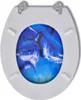 vidaXL Siège de toilette MDF Couvercle Dauphins Voir les images du produit 23