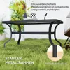 Outsunny – stolik pomocniczy ze szkła hartowanego, stolik Podgląd zdjęcia produktu 5