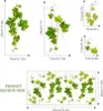 Supzone Fensterbilder Selbstklebend Grüne Blätter Produktbild-Vorschau 4