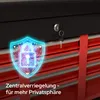 Wózek warsztatowy AREBOS 9 przegród czerwono-czarny | maty Podgląd zdjęcia produktu 7