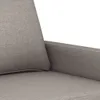 vidaXL 3-tlg. Sofagarnitur mit Kissen Taupe Stoff Produktbild-Vorschau 6