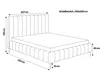 Besilio Möbel - Doppelbett 200x200 Tina II Slim Samtstoff - Produktbild-Vorschau 4