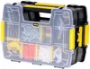 A clear, well-lit studio shot of a Stanley tool organizer box filled with various hardware. Anteprima dell’immagine prodotto
