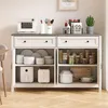Credenza BEALIFE con 4 ante | 140x40x90 cm | MDF con angoli Anteprima dell’immagine prodotto 9