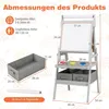 3-in-1-Kinderstaffelei mit Kreidetafel, Whiteboard und Produktbild-Vorschau 2