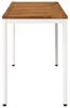 vidaXL Gartentisch Natürlich und Weiß 108,5 x 55 x 75 cm Produktbild-Vorschau 3