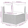 Set salotto da giardino con cuscini Poly Rattan Set di Anteprima dell’immagine prodotto 15