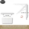 Wandklapptisch Schreibtisch Tischplatte 70x40 cm in Weiß Produktbild-Vorschau 6