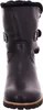 A close-up, front-facing view of a black winter boot. Anteprima dell’immagine prodotto