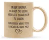 22Feels Glitzertasse Gold Bruder Geschenk von Schwester Produktbild-Vorschau 1