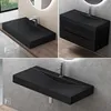 doporro Lavabo da Appoggio o Sospeso Rettangolare 80 cm in Anteprima dell’immagine prodotto 4