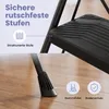 SONGMICS Trittleiter 3 Stufen Klappbar Rutschfest Produktbild-Vorschau 6