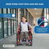 Kinderrolstoelen met vaste armleuningen en voetsteunen, Productafbeelding-voorbeeld 5