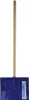 A blue snow shovel with a wooden handle against a white background. Anteprima dell’immagine prodotto
