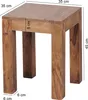 Tavolino in legno massiccio Wohnling 35 x 35 x 45 Sheesham; Anteprima dell’immagine prodotto 2