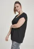 Urban Classics T-Shirt Damen Ladies Round V-Neck Extended Produktbild-Vorschau 2