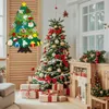 A festive indoor scene with two Christmas trees and gifts. Produktbild-Vorschau