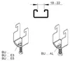 Kleinhuis kabelklem E0-E90, stalen beker, Ø6-12mm, Productafbeelding-voorbeeld 3