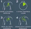 A four-step diagram illustrating the application and removal of a hair removal cream on a male chest. Anteprima dell’immagine prodotto