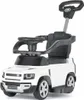 A white toy car with a push handle and steering wheel. Produktbild-Vorschau