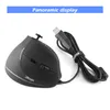 A black vertical gaming mouse with a USB cable is shown on a white background. Produktbild-Vorschau