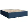 Boxspringbett mit Matratze Blau 200x200 cm Stoff Produktbild-Vorschau 6