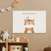 MuchoWow® - Leinwandbilder - Löwe - Eule - Beige - Tiere - Produktbild-Vorschau 2