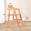 Ezebaby Babyhochstuhl, Holzhochstuhl mit Kissen, für Kinder Produktbild-Vorschau 2