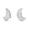 Swarovski Ohrclips Damen Luna Mond Weiß Rhodiniert 5666158 Produktbild-Vorschau 3