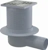 AlcaDrain Bodenablauf 105×105/50 mm mit einem waagrechten Produktbild-Vorschau 1